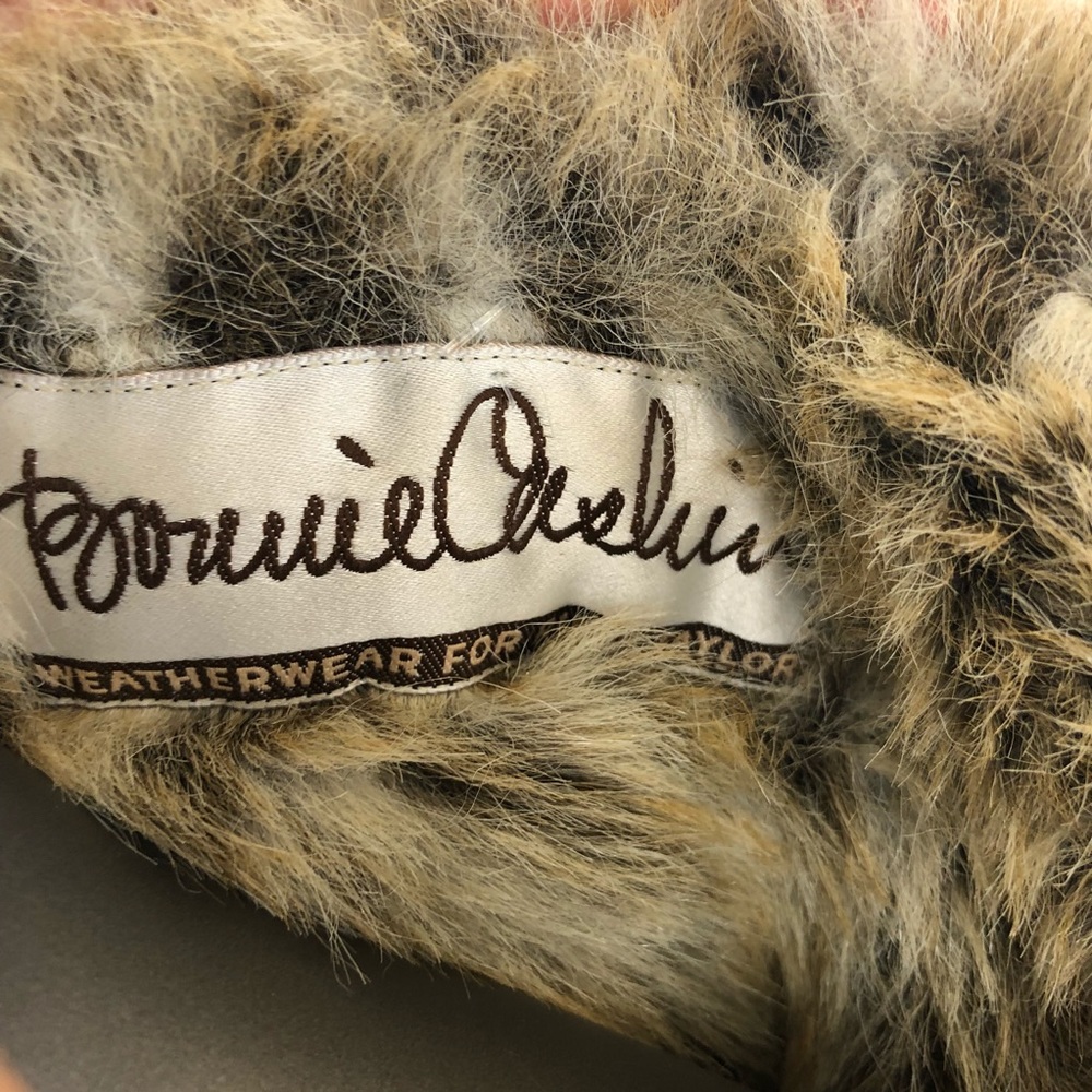 Fur Hooded Trench Coat by Bonnie Cashin Rare Vtg - Picture 8 of 8